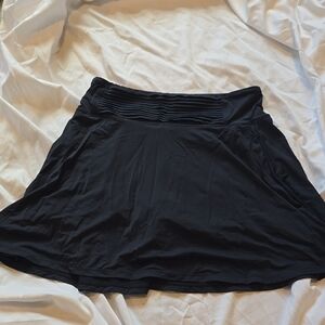 Black Mini Skater Skirt for Casual Wear